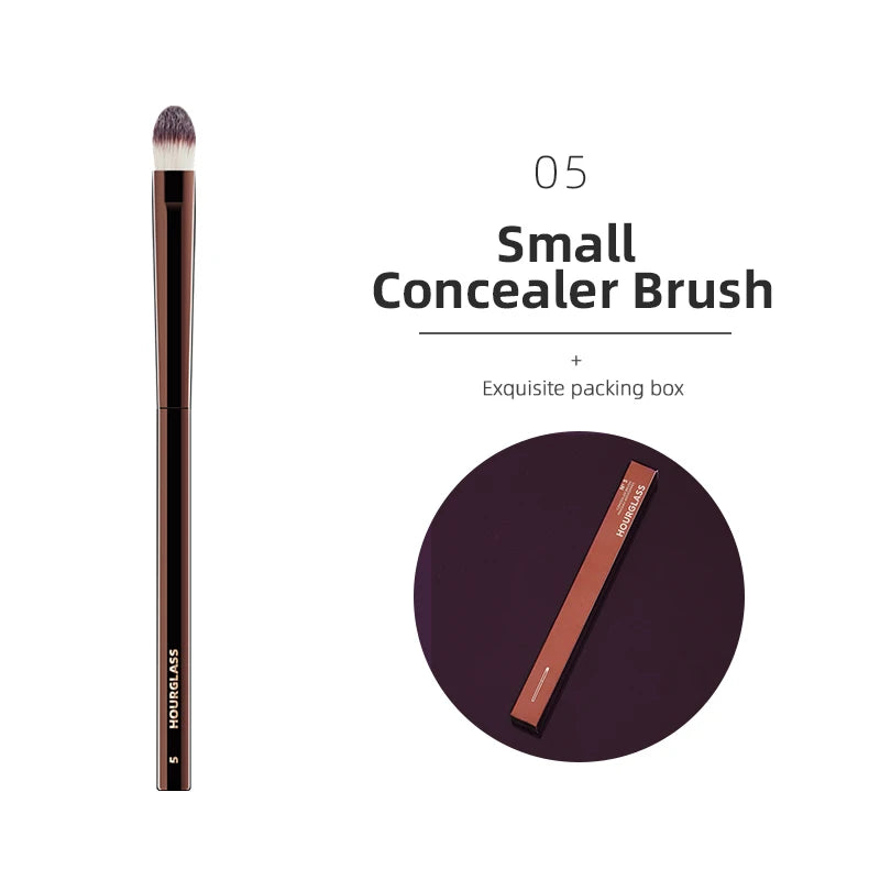 Pinceaux Maquillage Hourglass — Set Professionnel Visage & Yeux
