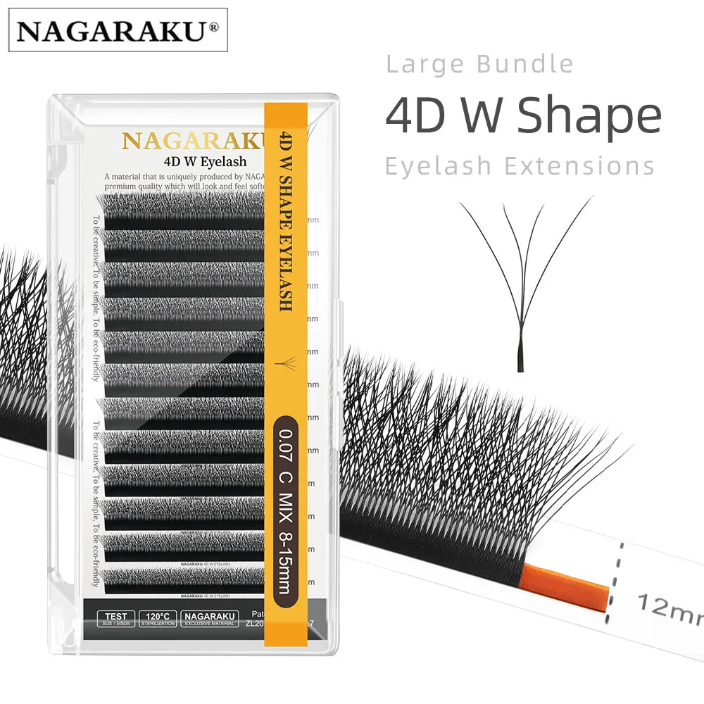 Faux Cils NAGARAKU 3D-8D — Volume Naturel & Regard Intense