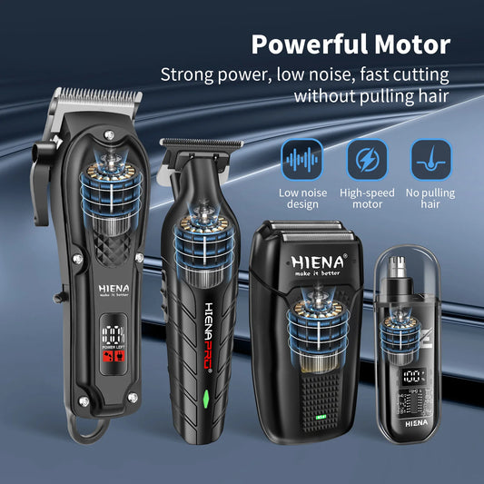 Hyena finition Machine électrique professionnelle tondeuses à cheveux électriques tondeuse à barbe Rechargeable hommes rasoir tondeuse à cheveux Kit