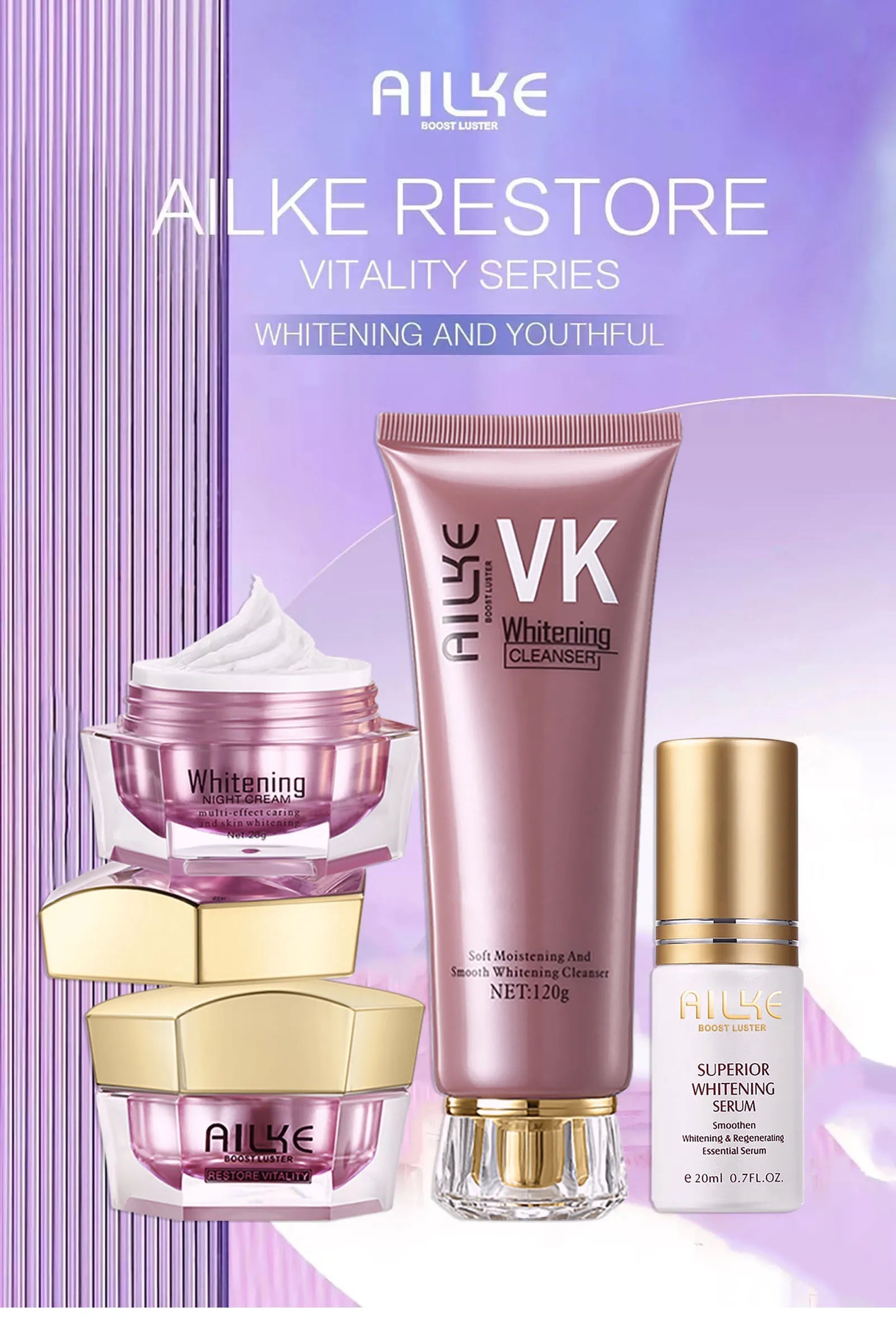 Crème Visage Hydratante & Éclat — AILKE