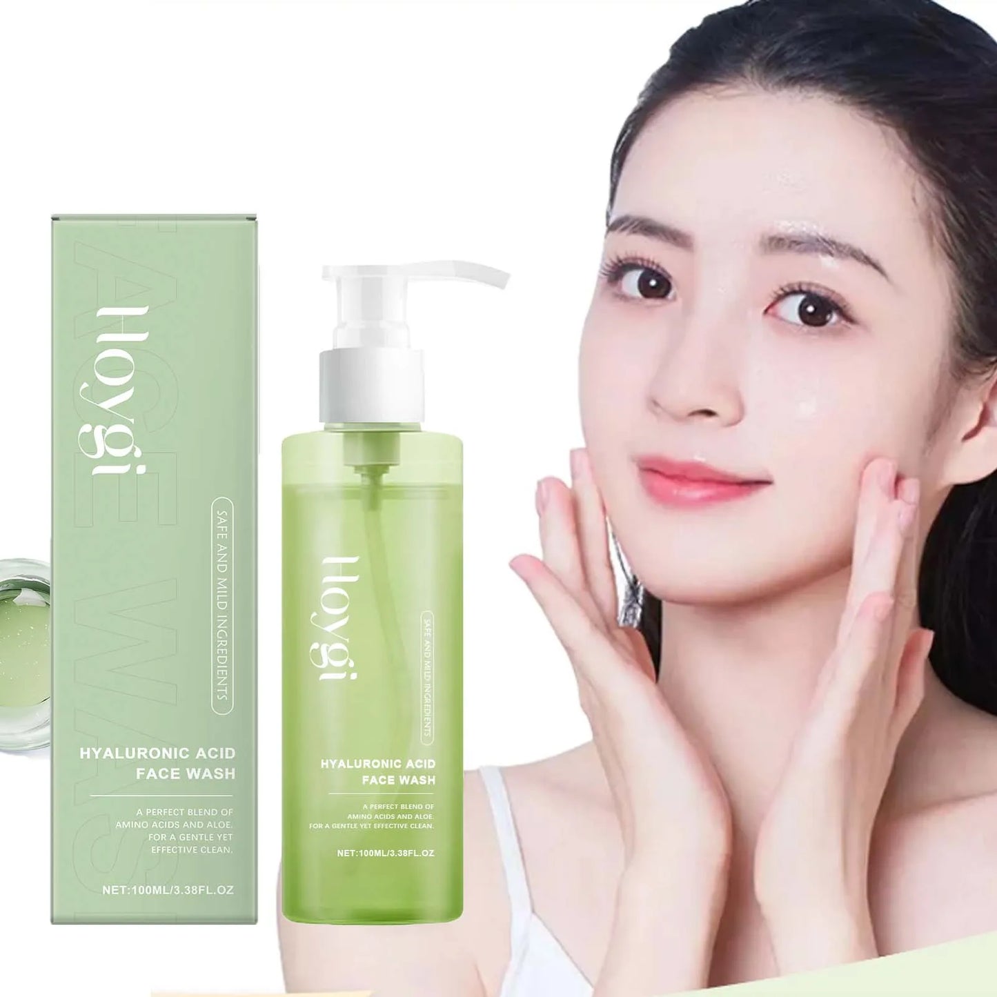 Gel Nettoyant à l'Acide Hyaluronique Hoygi – Nettoyage Pores & Hydratation 100ml