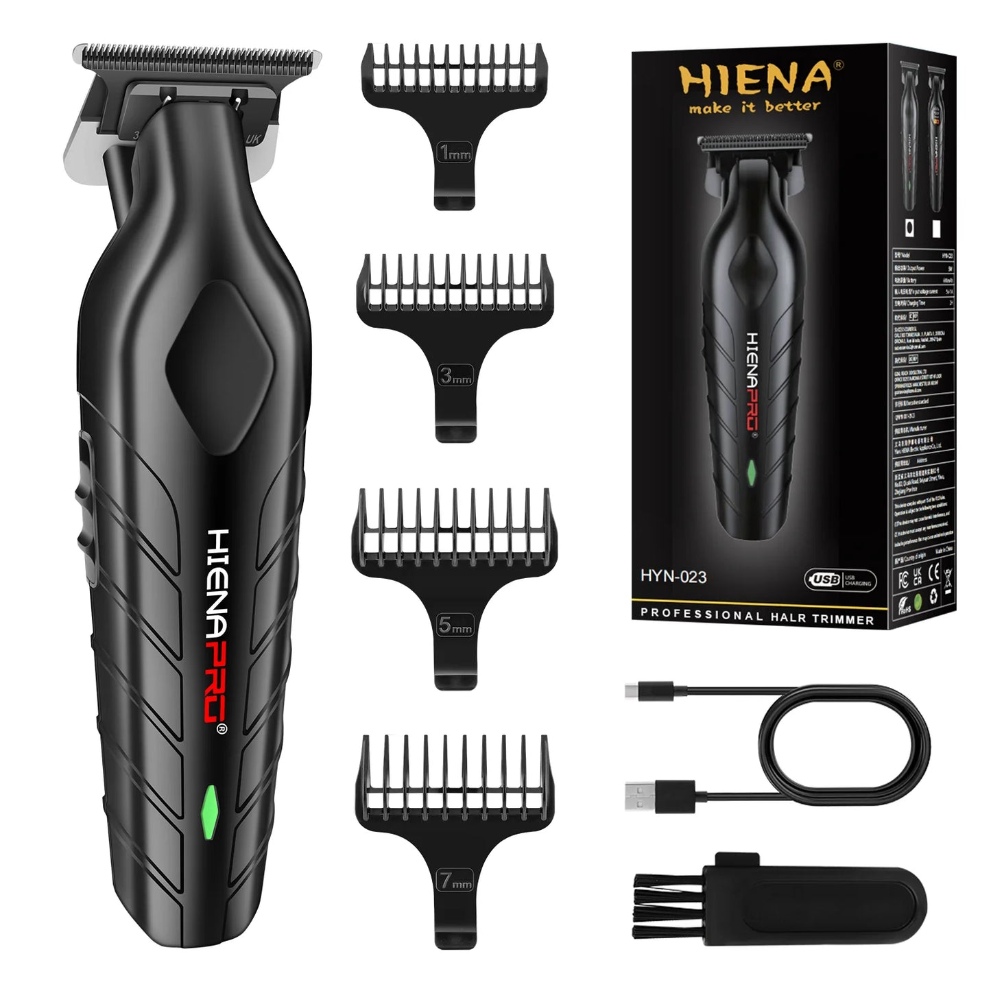 Hyena finition Machine électrique professionnelle tondeuses à cheveux électriques tondeuse à barbe Rechargeable hommes rasoir tondeuse à cheveux Kit