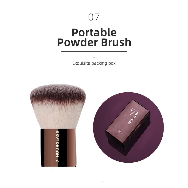 Pinceaux Maquillage Hourglass — Set Professionnel Visage & Yeux