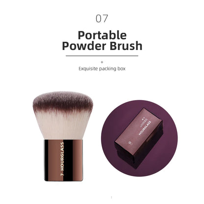 Pinceaux Maquillage Hourglass — Set Professionnel Visage & Yeux